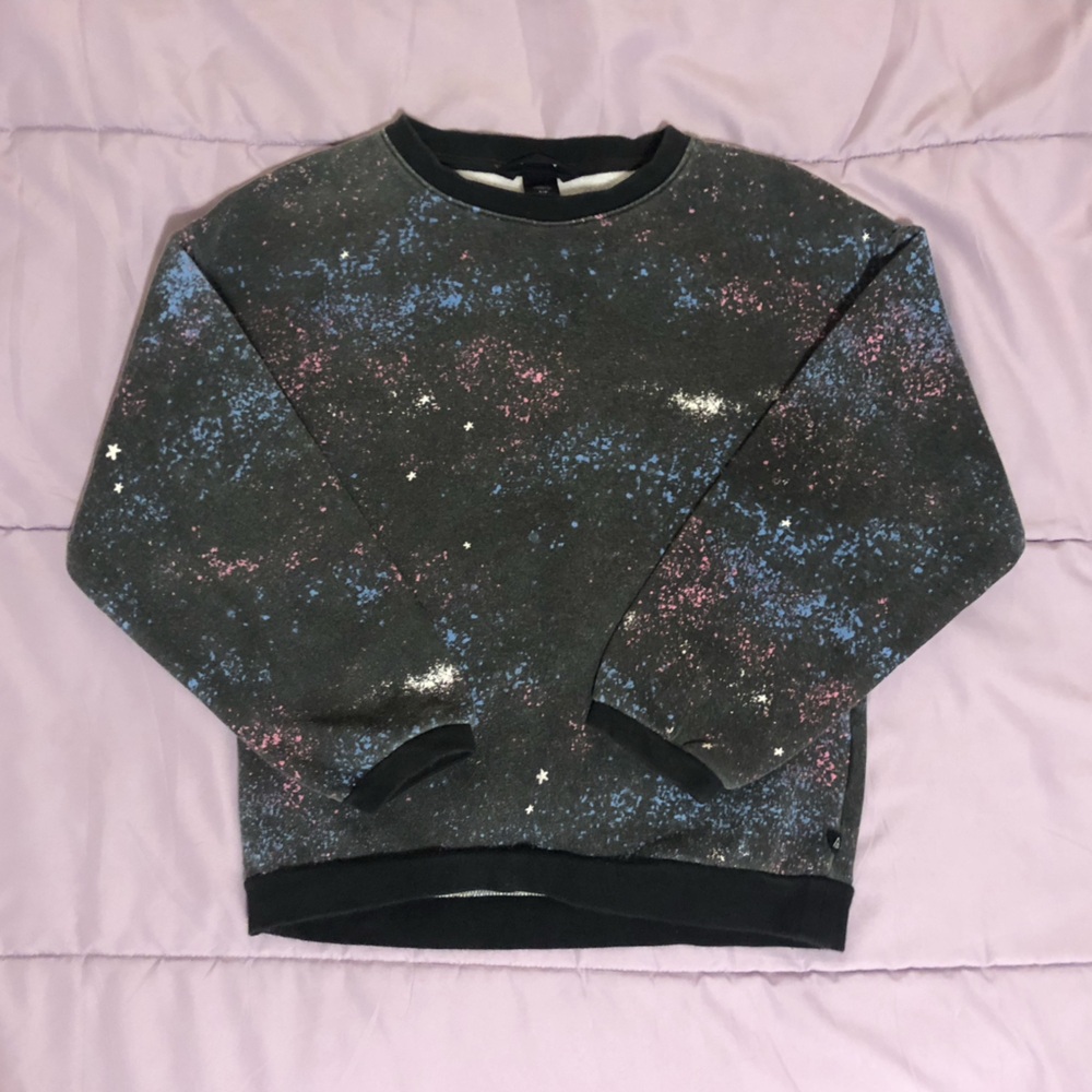 Ripzone Girls’ Galaxy Print Crewneck Sweater